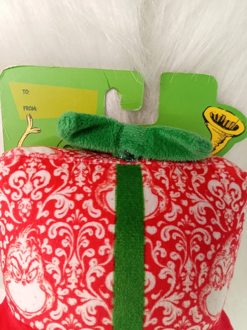 Grinch x Woof Multi-Squeaker Plush Christmas Present Dog Toy